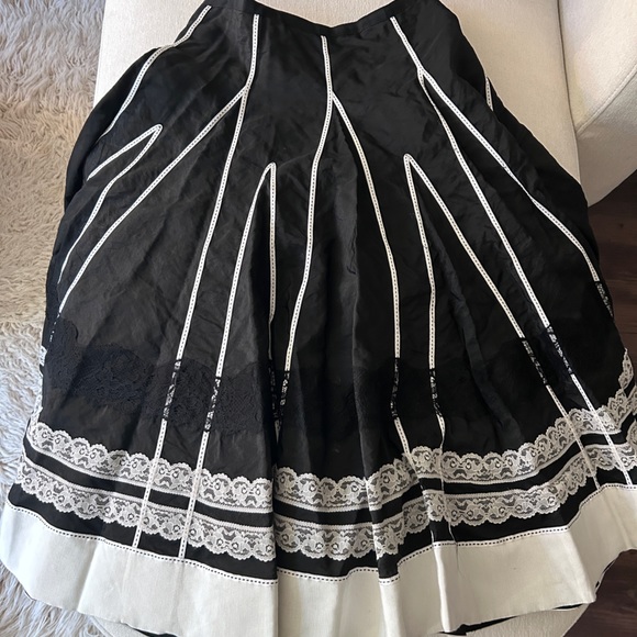 Charles Chang-Lima Vintage Box Pleat Midi Skirt - Picture 2 of 7